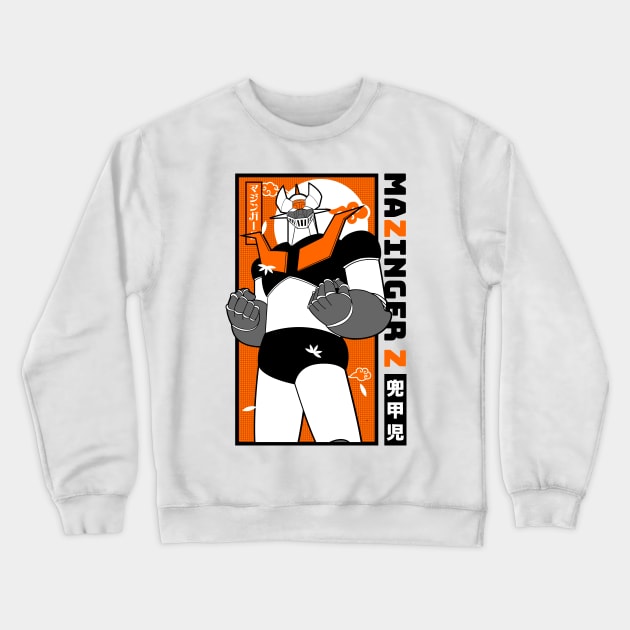 Mazinger Z red Crewneck Sweatshirt by paisdelasmaquinas